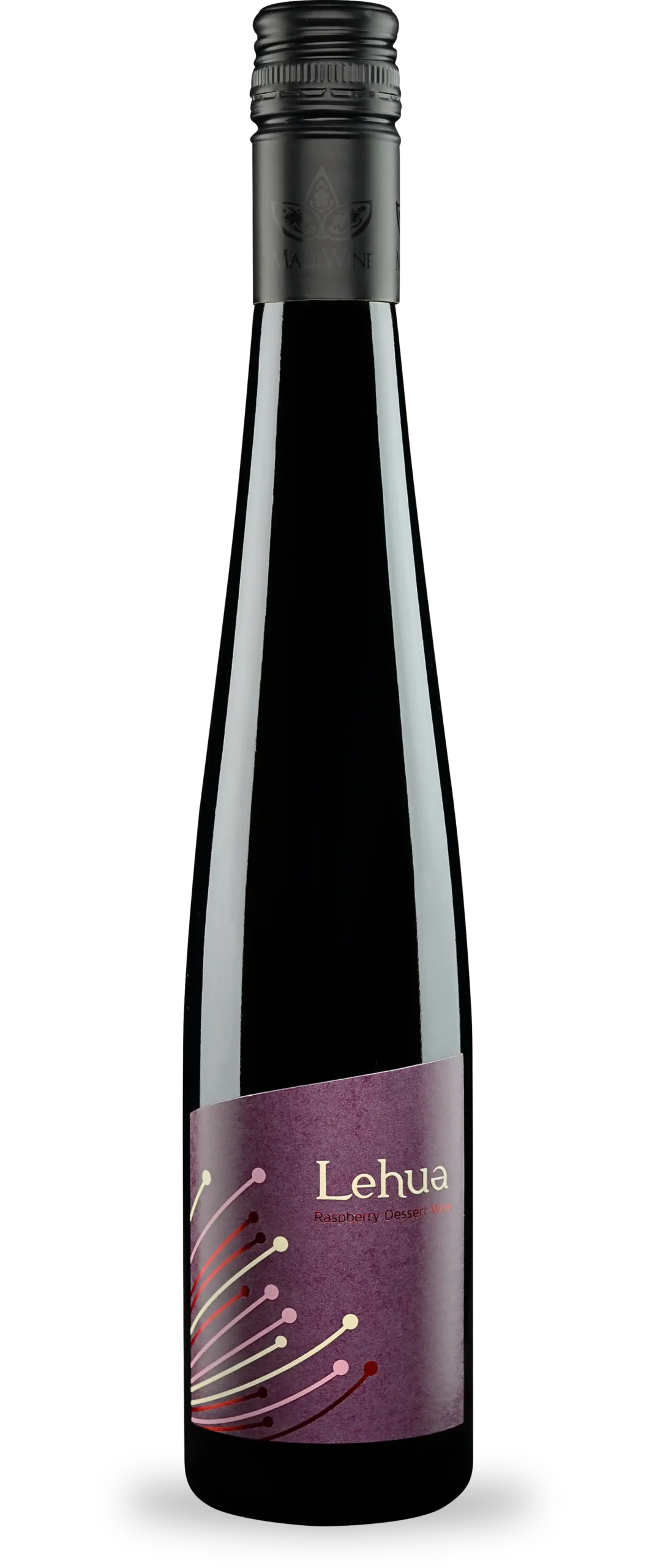 Bottle of Lehua raspberry dessert wine