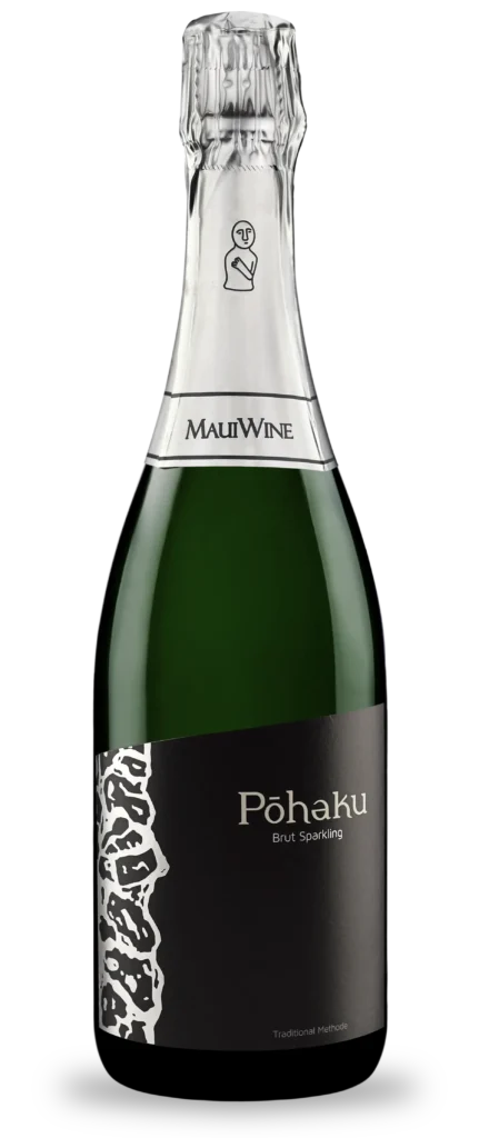 Bottle of Pōhaku brut sparkling wine