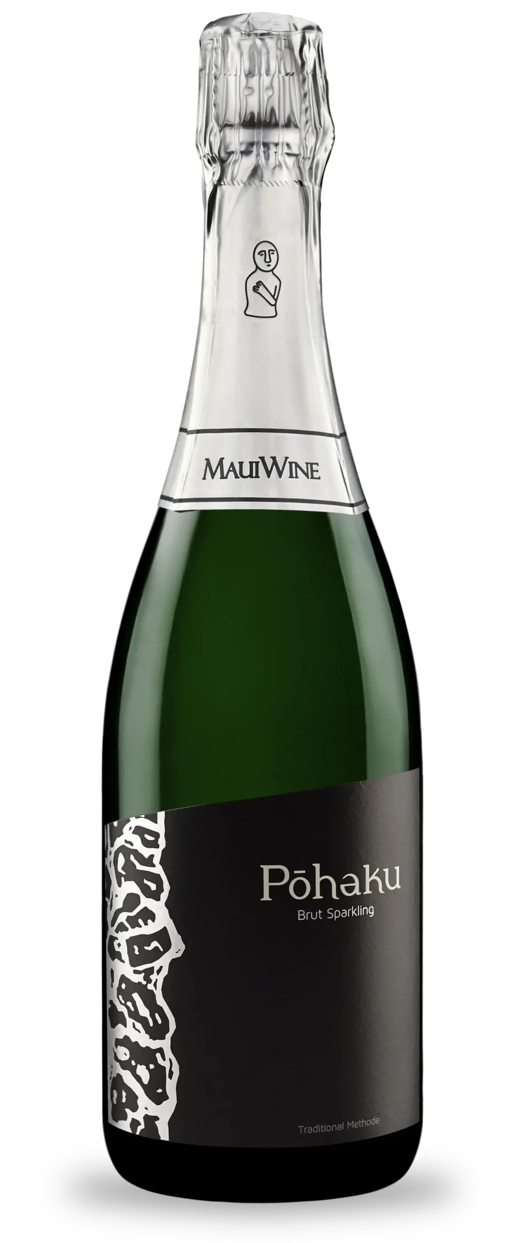 Bottle of Pōhaku brut sparkling wine