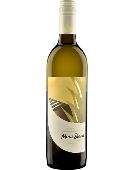 Bottle of Maui Blanc pineapple wine